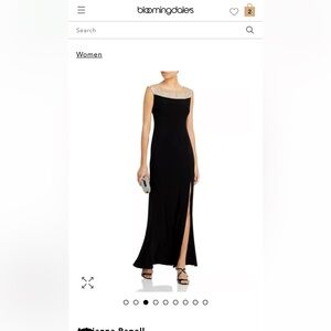 Adriana Papell Illusion Mermaid Gown